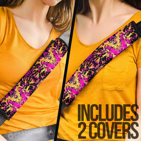 Crumple Tie Dye Seat Belt Covers Custom Hippie Car Cardecorations Gifts - Gearcarcover - 2