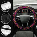 Crumple Tie Dye Steering Wheel Covers Custom Hippie Tie Dye Hippie Car Accessories - Gearcarcover - 3