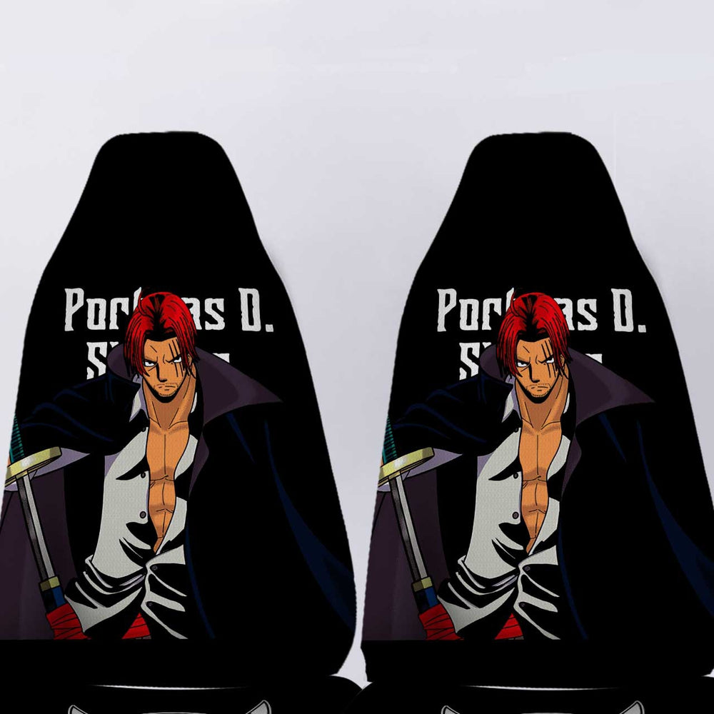 Custom Name Shanks Car Seat Covers One Piece Anime Car Accessories - Gearcarcover - 4