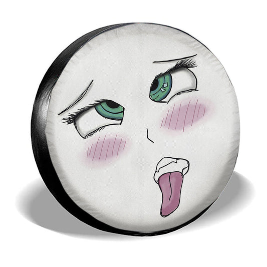 Cute Ahegao Face Spare Tire Covers Custom Ahegao Style Car Accessories - Gearcarcover - 2