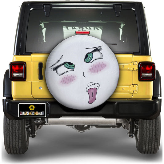 Cute Ahegao Face Spare Tire Covers Custom Ahegao Style Car Accessories - Gearcarcover - 1