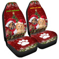 Cute Dachshunds Car Seat Covers Custom Car Interior Accessories Christmas - Gearcarcover - 3