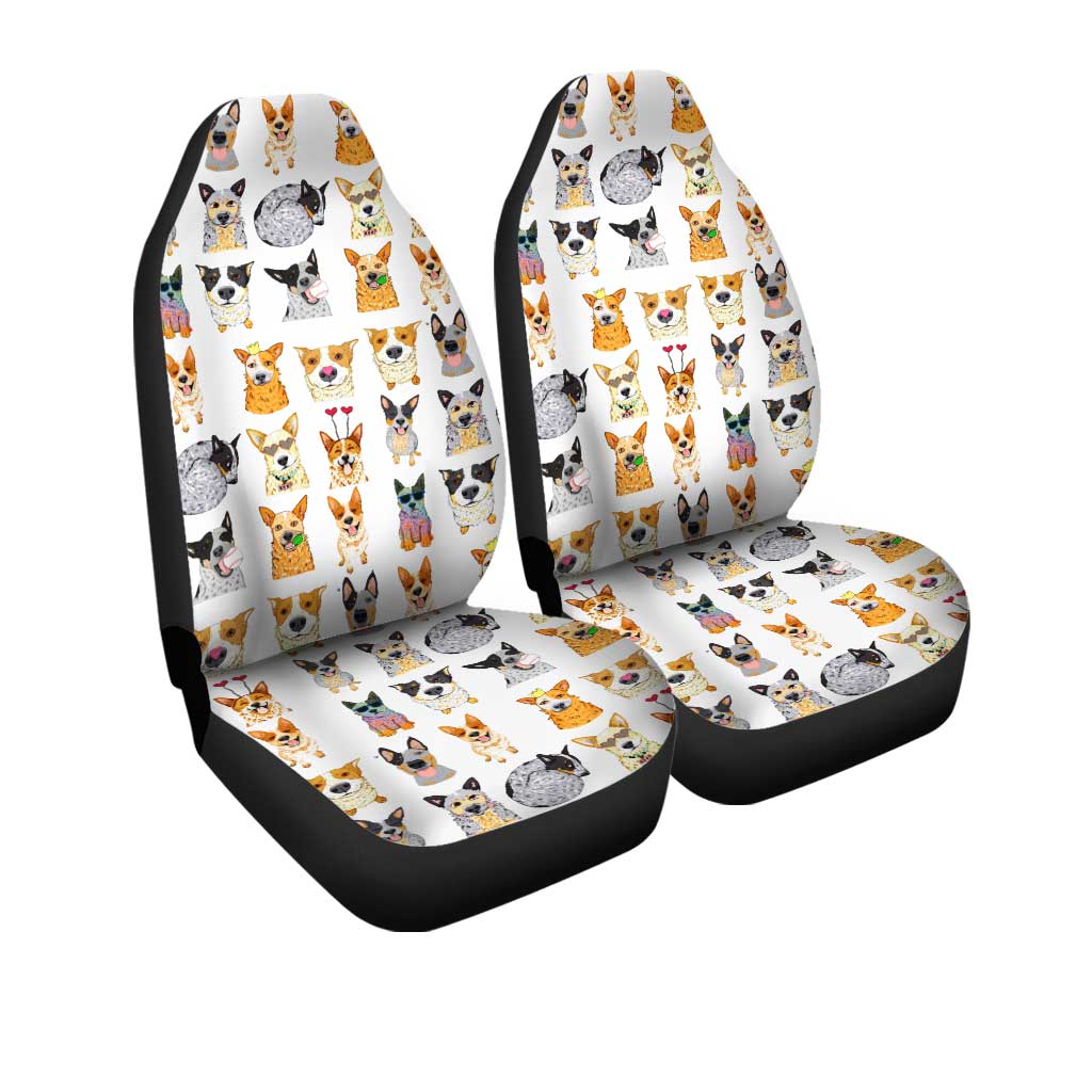 Cute Dog Face Car Seat Covers Custom Dog Car Accessories - Gearcarcover - 3