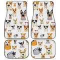 Cute Dog Face Pattern Car Floor Mats Custom Car Accessories - Gearcarcover - 1
