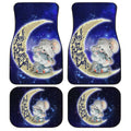 Cute Elephant Car Floor Mats Custom I Love You To The Moon And Back Galaxy Car Accessories - Gearcarcover - 1