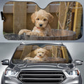 Cute Goldendoodle Car Sunshade Custom Car Accessories - Gearcarcover - 1