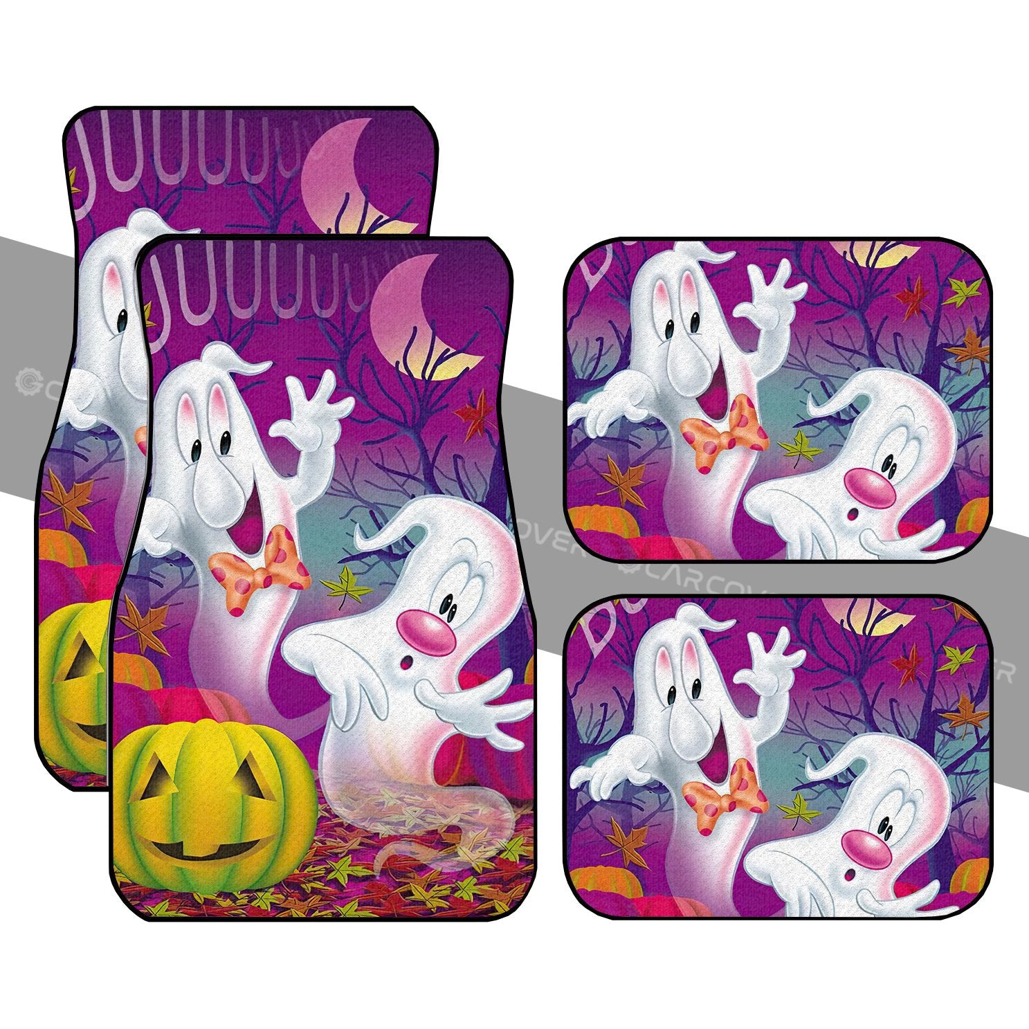 Cute Halloween Ghosts Car Floor Mats Custom Car Interior Accessories - Gearcarcover - 1