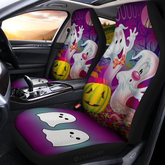 Cute Halloween Ghosts Car Seat Covers Custom Car Interior Accessories - Gearcarcover - 2