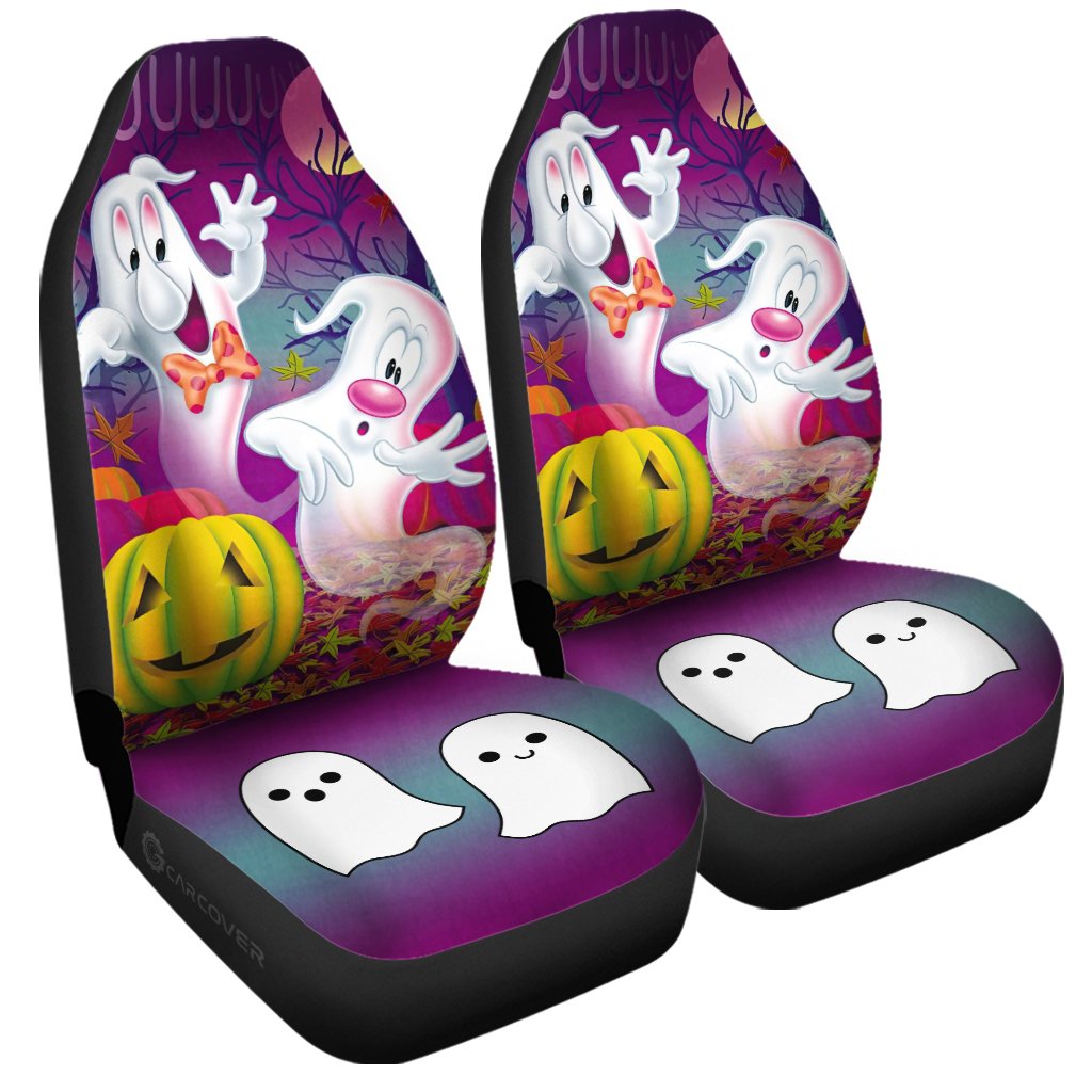 Cute Halloween Ghosts Car Seat Covers Custom Car Interior Accessories - Gearcarcover - 3