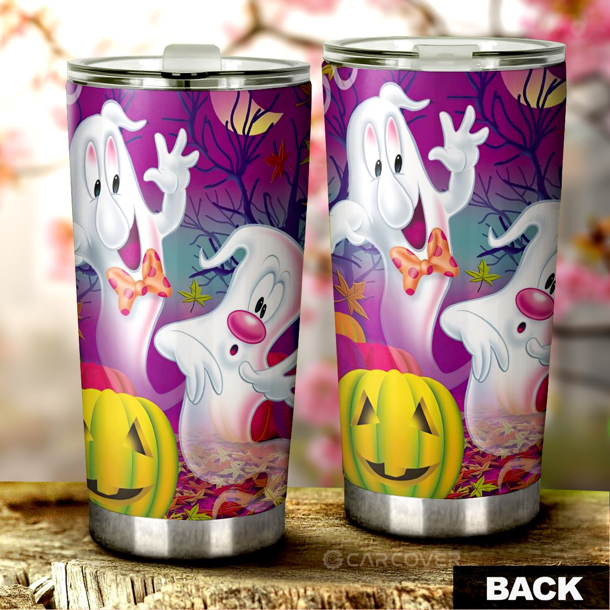 Cute Halloween Ghosts Tumbler Cup Custom Car Interior Accessories - Gearcarcover - 3