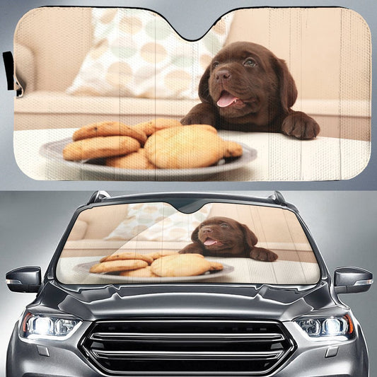 Cute Labrador Retriever Car Sunshade Custom Car Accessories - Gearcarcover - 1