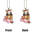 Cute Nezuko Ornament Custom Anime Demon Slayer Car Accessories Christmas Decorations - Gearcarcover - 4