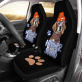 Cute Orange Hat Beagle Car Seat Covers Custom Gift Idea For Beagle Lovers - Gearcarcover - 1