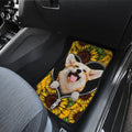 Cute Sunflower Corgi Car Floor Mats Custom Car Accessories Car Accessories For Corgi Onwers - Gearcarcover - 4