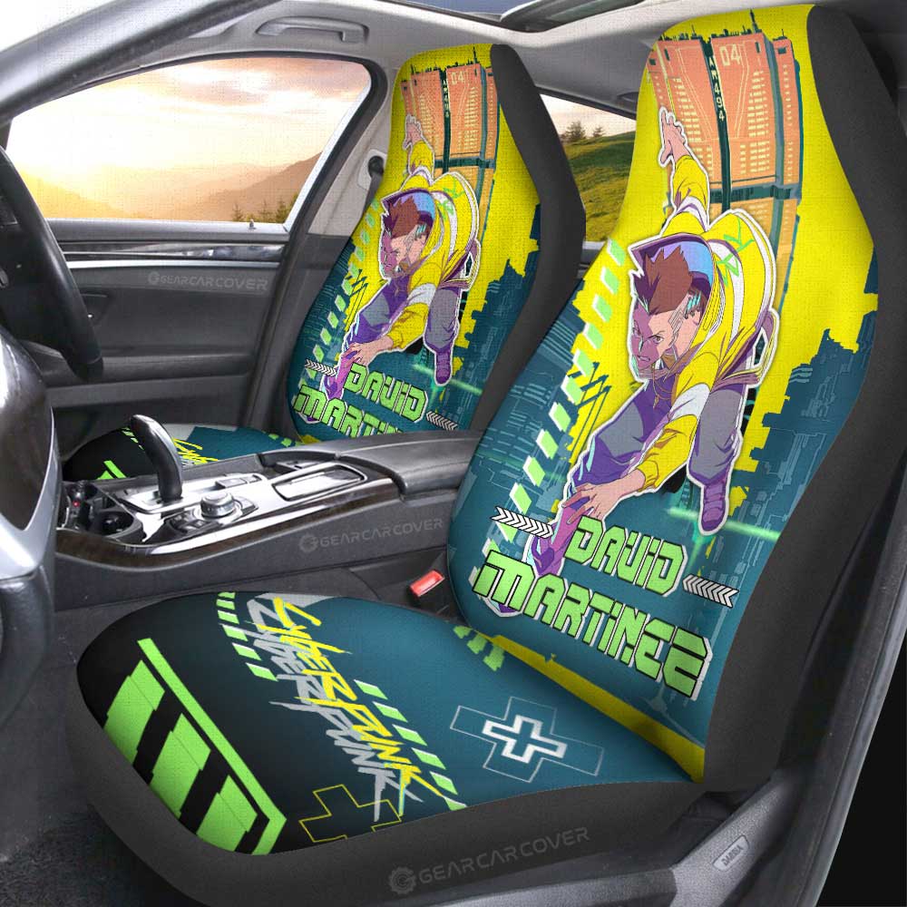 Cyberpunk Edgerunners David Martinez Car Seat Covers Custom - Gearcarcover - 4