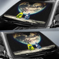 Cyberpunk Edgerunners David and Lucy Car Sunshade Custom On The Moon - Gearcarcover - 2