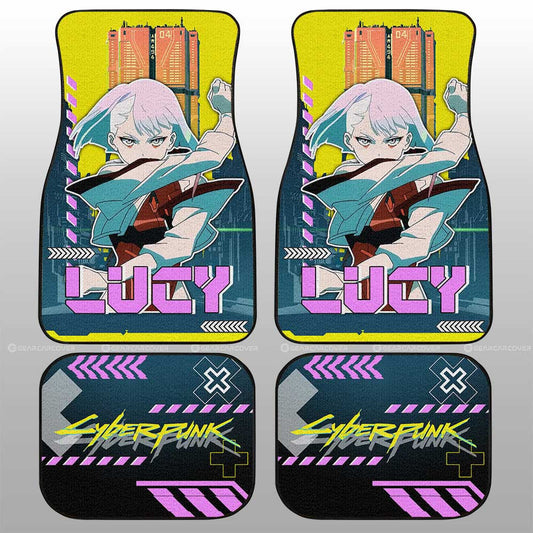 Cyberpunk Edgerunners Lucy Car Floor Mats Custom - Gearcarcover - 1