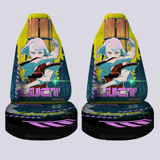 Cyberpunk Edgerunners Lucy Car Seat Covers Custom - Gearcarcover - 2