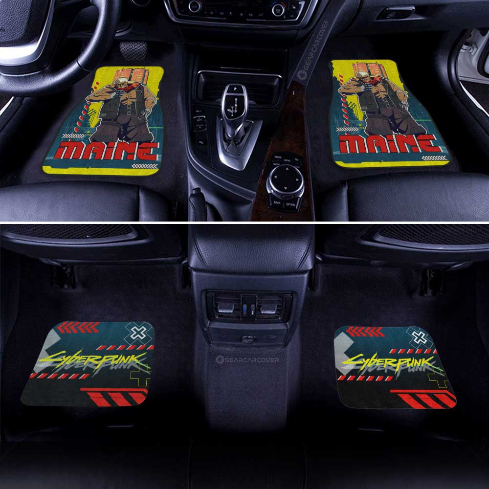 Cyberpunk Edgerunners Maine Car Floor Mats Custom - Gearcarcover - 2