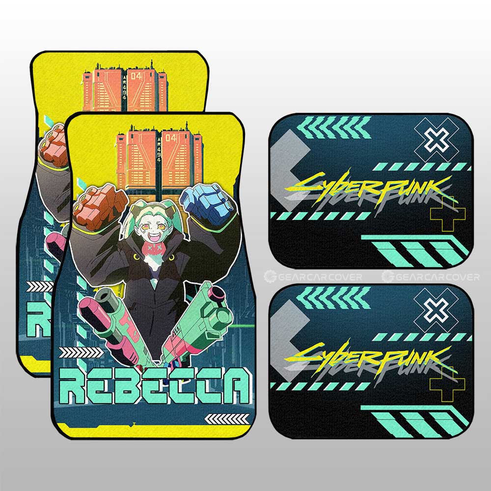 Cyberpunk Edgerunners Rebecca Car Floor Mats Custom - Gearcarcover - 3