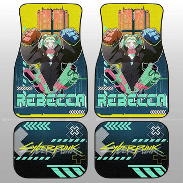 Cyberpunk Edgerunners Rebecca Car Floor Mats Custom - Gearcarcover - 1