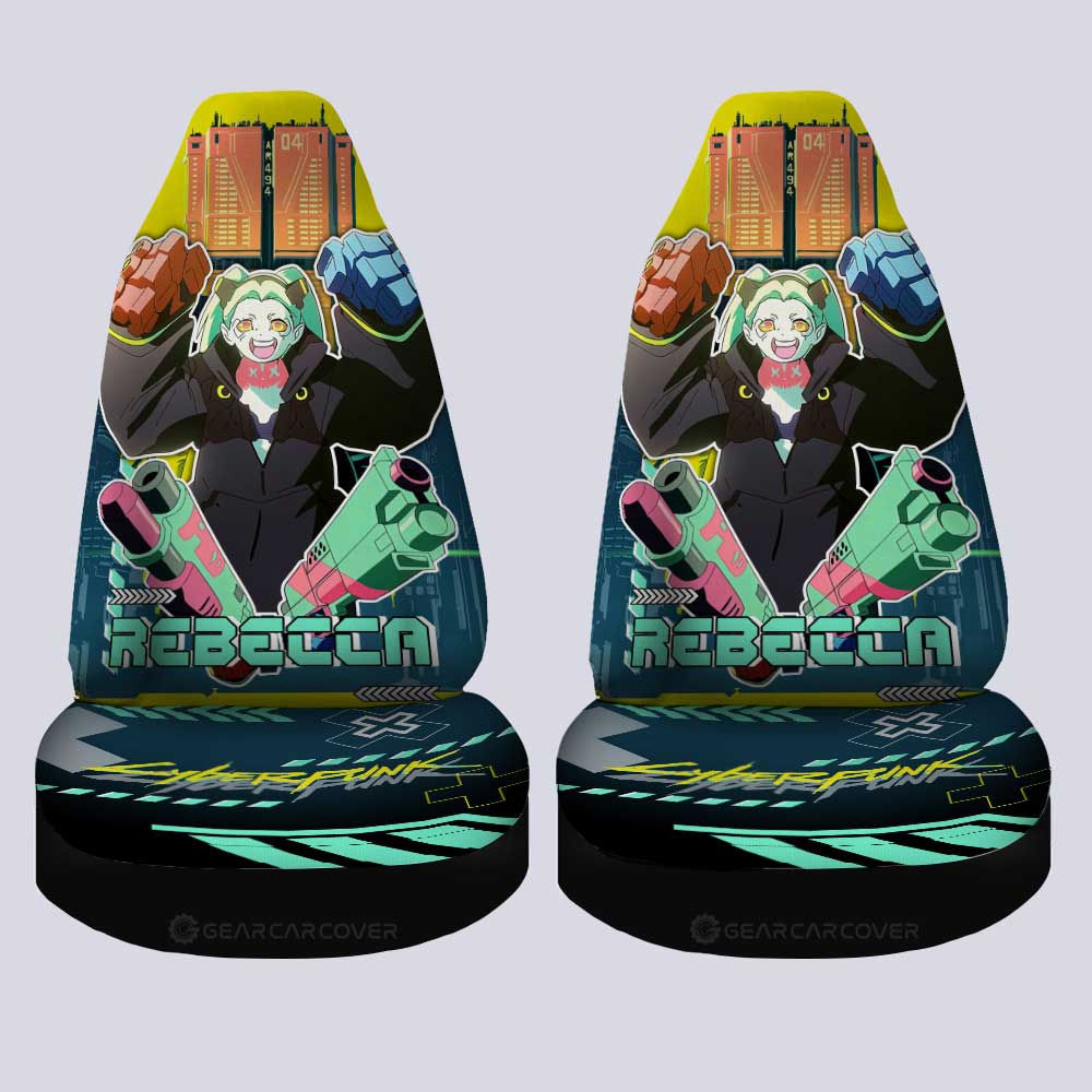 Cyberpunk Edgerunners Rebecca Car Seat Covers Custom