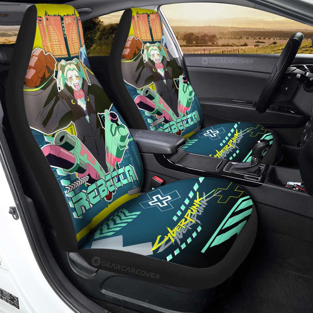 Cyberpunk Edgerunners Rebecca Car Seat Covers Custom - Gearcarcover - 3