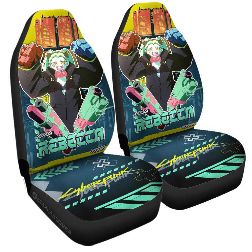 Cyberpunk Edgerunners Rebecca Car Seat Covers Custom - Gearcarcover - 1