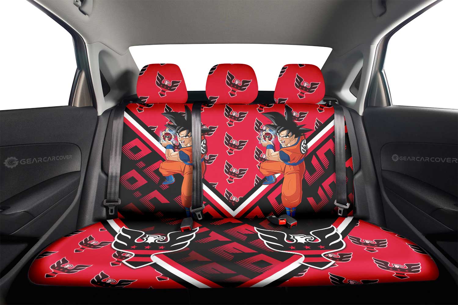 D.C. United Car Back Seat Covers Custom Car Accessories For Fans - Gearcarcover - 2