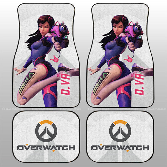 D.Va Car Floor Mats Custom Overwatch - Gearcarcover - 1