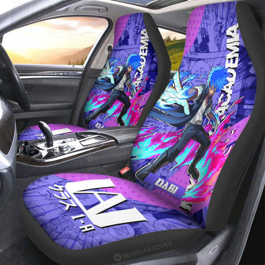 Dabi Car Seat Covers Custom My Hero Academia Car Interior Accessories - Gearcarcover - 1