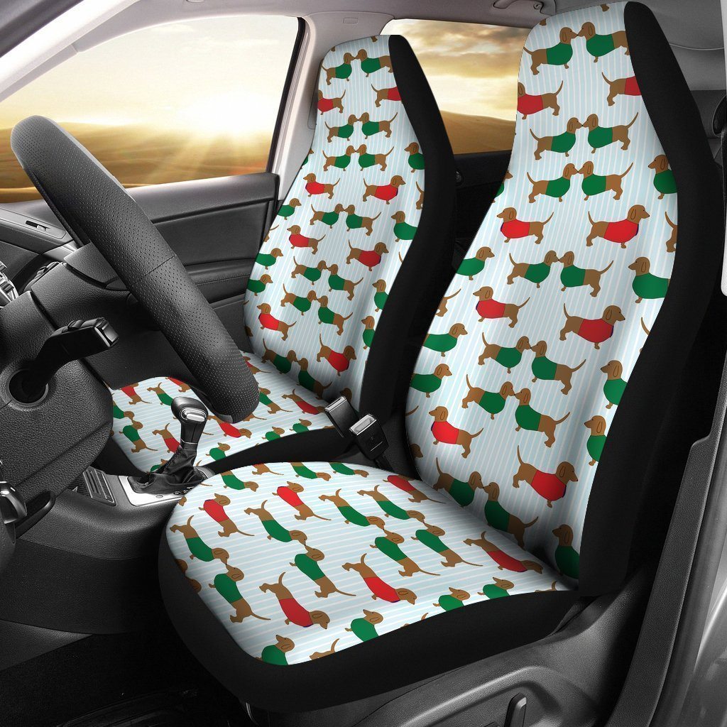 Dachshund Car Seat Covers Custom Funny Dog Car Accessories - Gearcarcover - 2