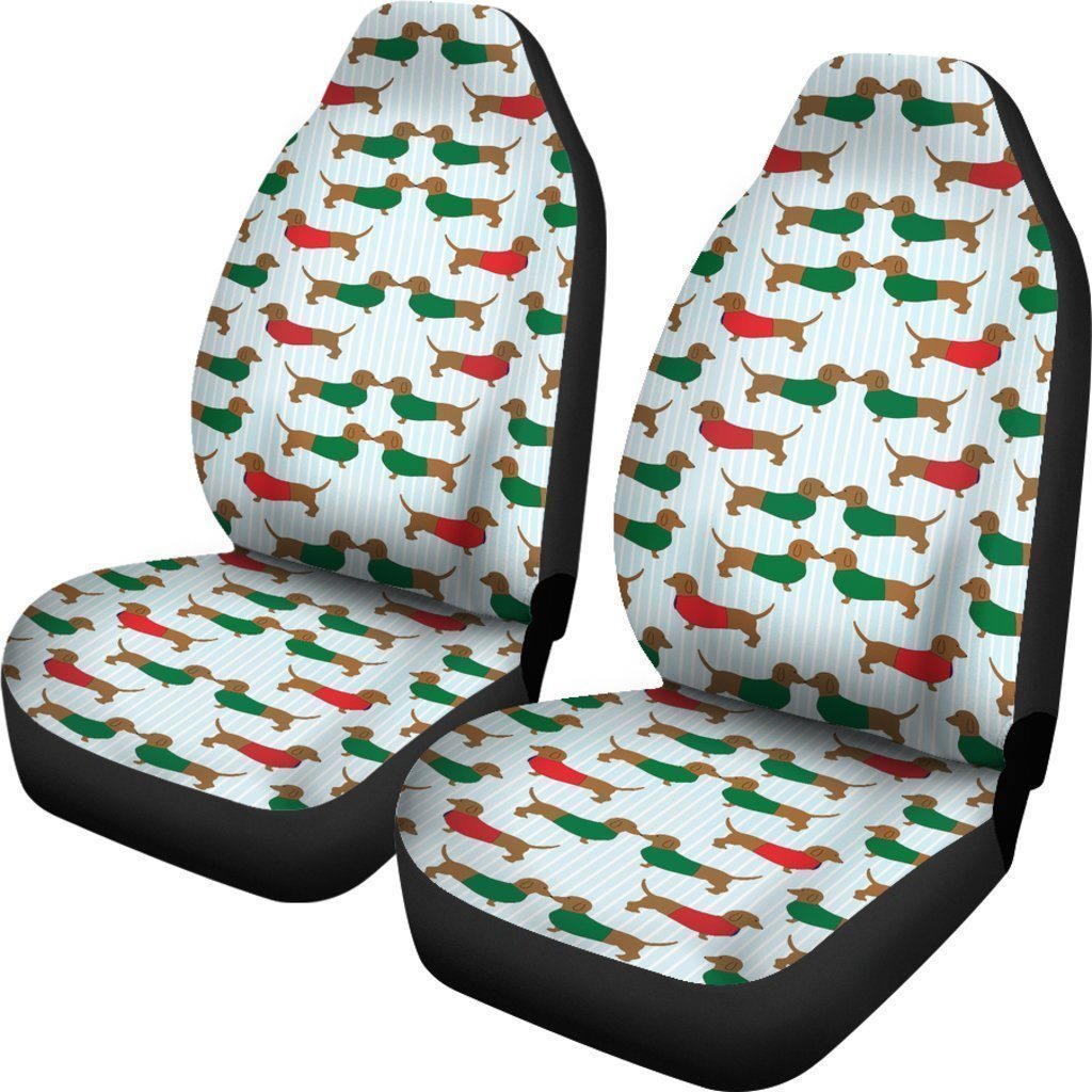 Dachshund Car Seat Covers Custom Funny Dog Car Accessories - Gearcarcover - 3