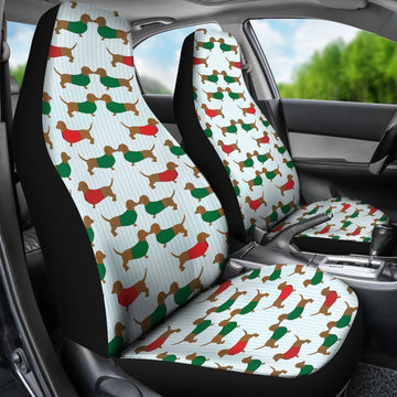 Dachshund Car Seat Covers Custom Funny Dog Car Accessories - Gearcarcover - 1