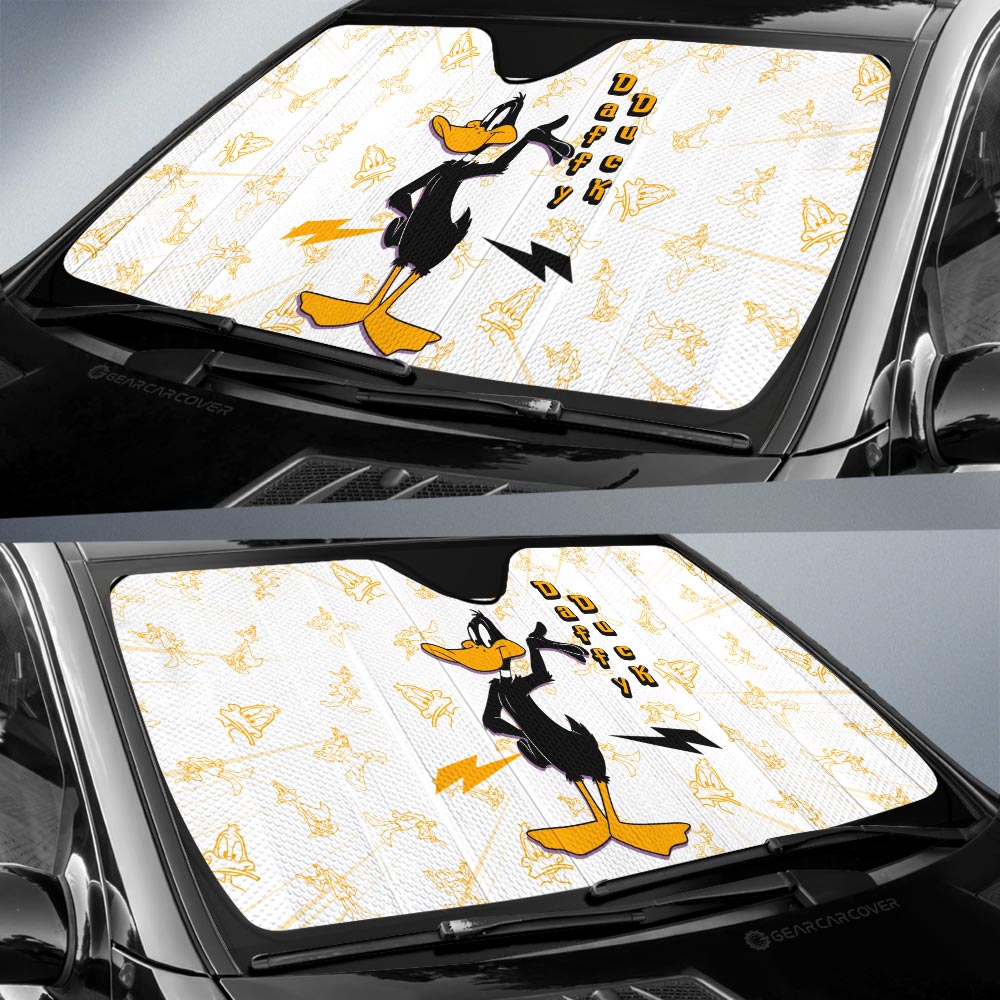 Daffy Duck Car Sunshade Custom Cartoon Car Accessories - Gearcarcover - 2