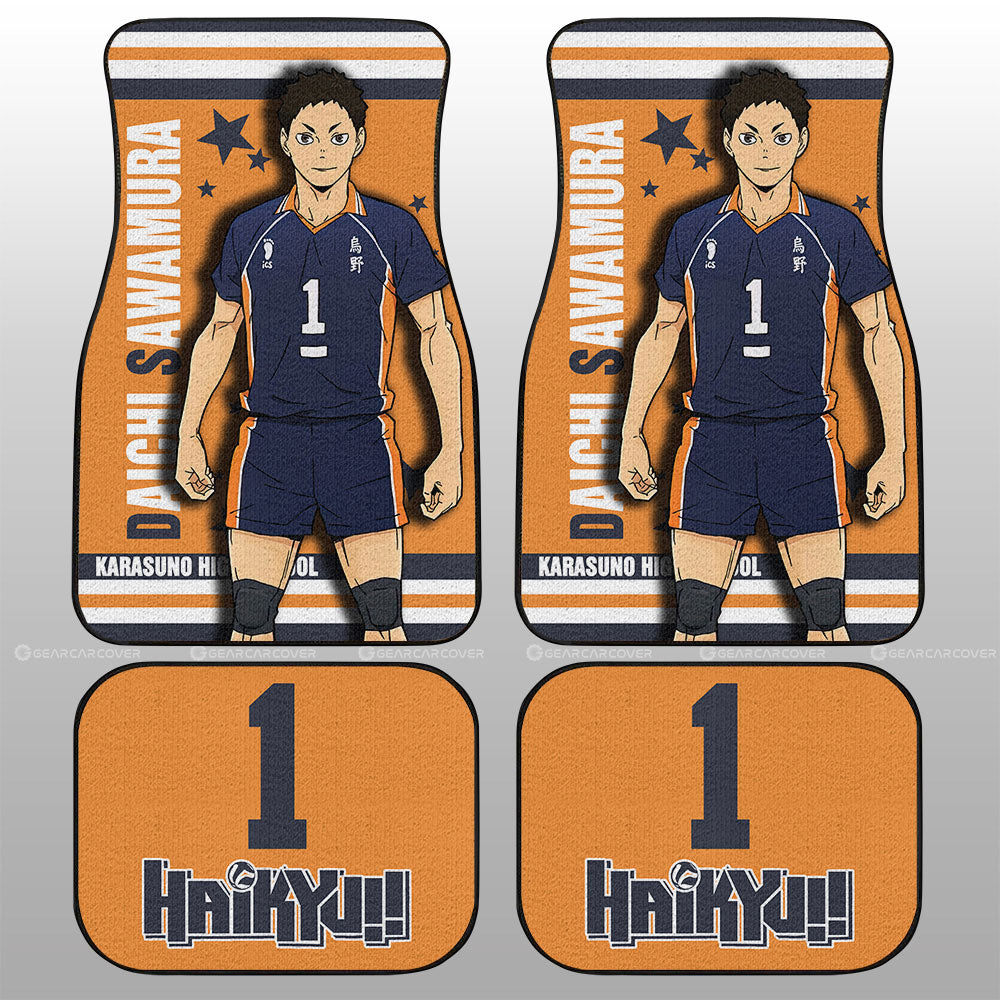 Daichi Sawamura Car Floor Mats Custom Haikyuu Anime Car Accessories - Gearcarcover - 2