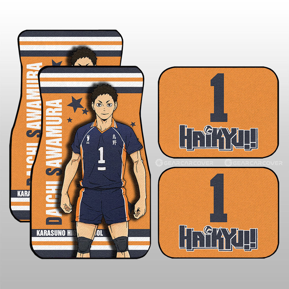 Daichi Sawamura Car Floor Mats Custom Haikyuu Anime Car Accessories - Gearcarcover - 3