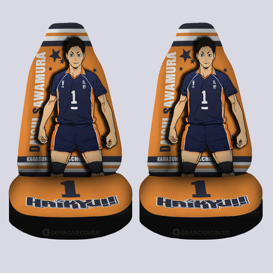 Daichi Sawamura Car Seat Covers Custom Haikyuu Anime Car Accessories - Gearcarcover - 2