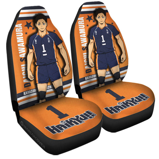 Daichi Sawamura Car Seat Covers Custom Haikyuu Anime Car Accessories - Gearcarcover - 1