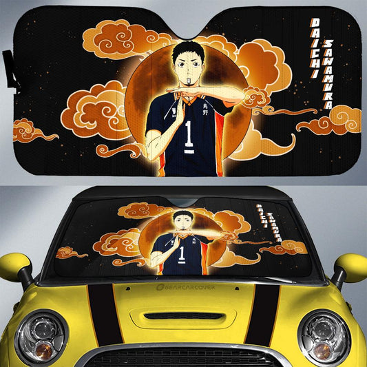 Daichi Sawamura Car Sunshade Custom For Haikyuu Anime Fans - Gearcarcover - 1