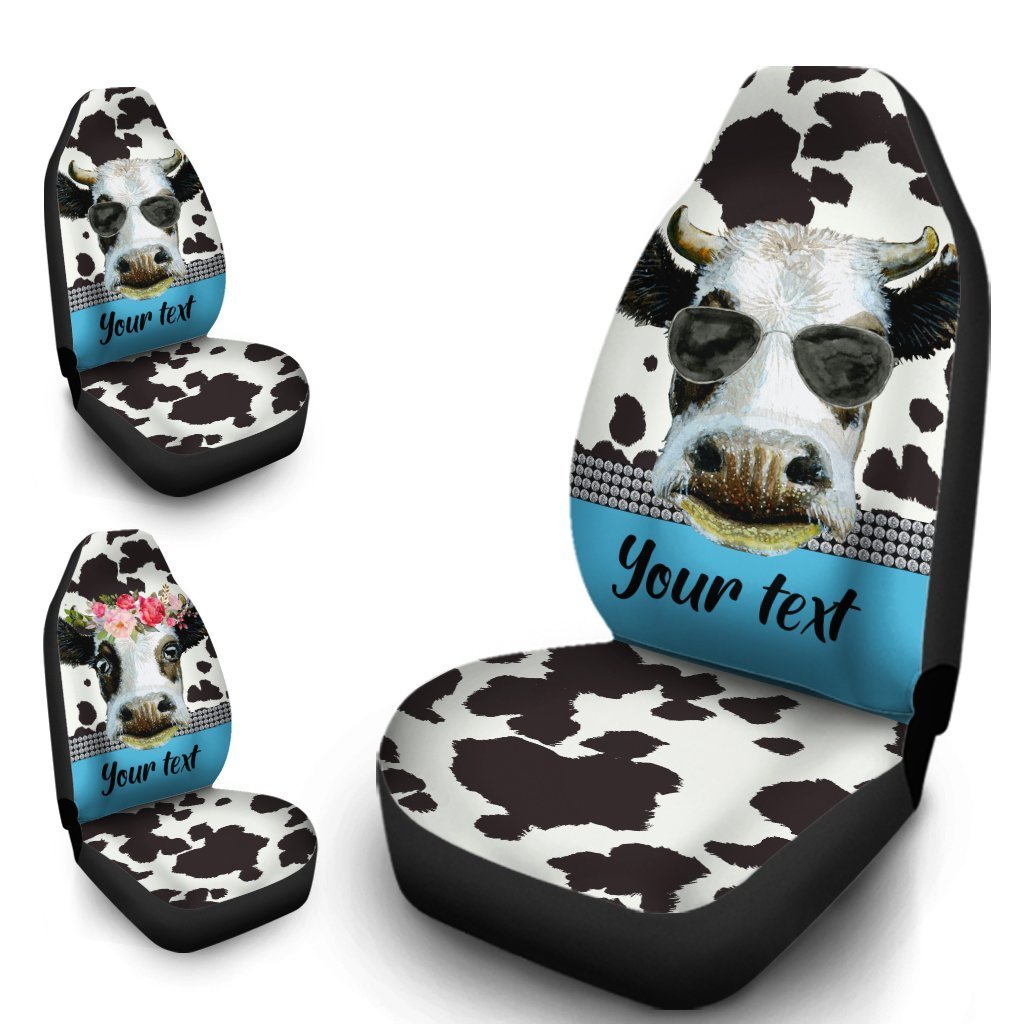 Dairy Cow Car Seat Covers Personalized Animal Farm Car Accessories - Gearcarcover - 4