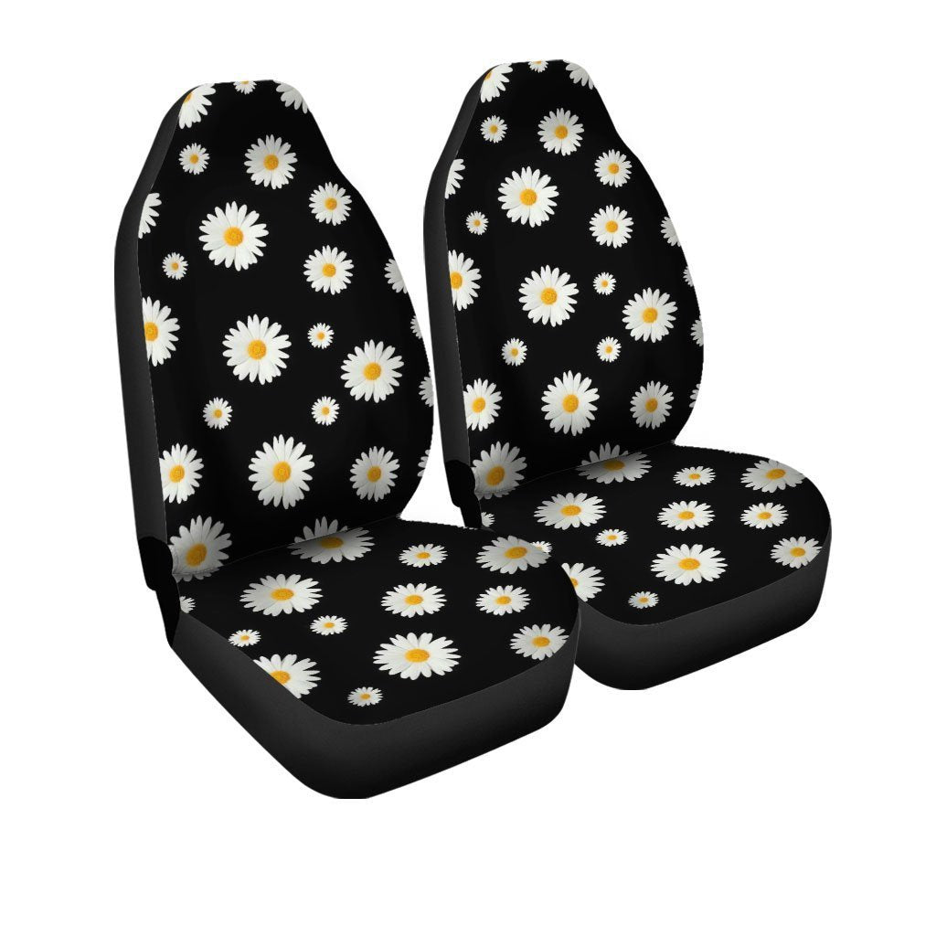 Daisy Car Seat Covers Custom Flower Pattern Car Accessories - Gearcarcover - 3
