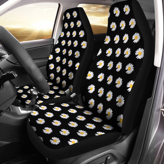 Daisy Car Seat Covers Custom Pattern Flower Car Accessories - Gearcarcover - 1