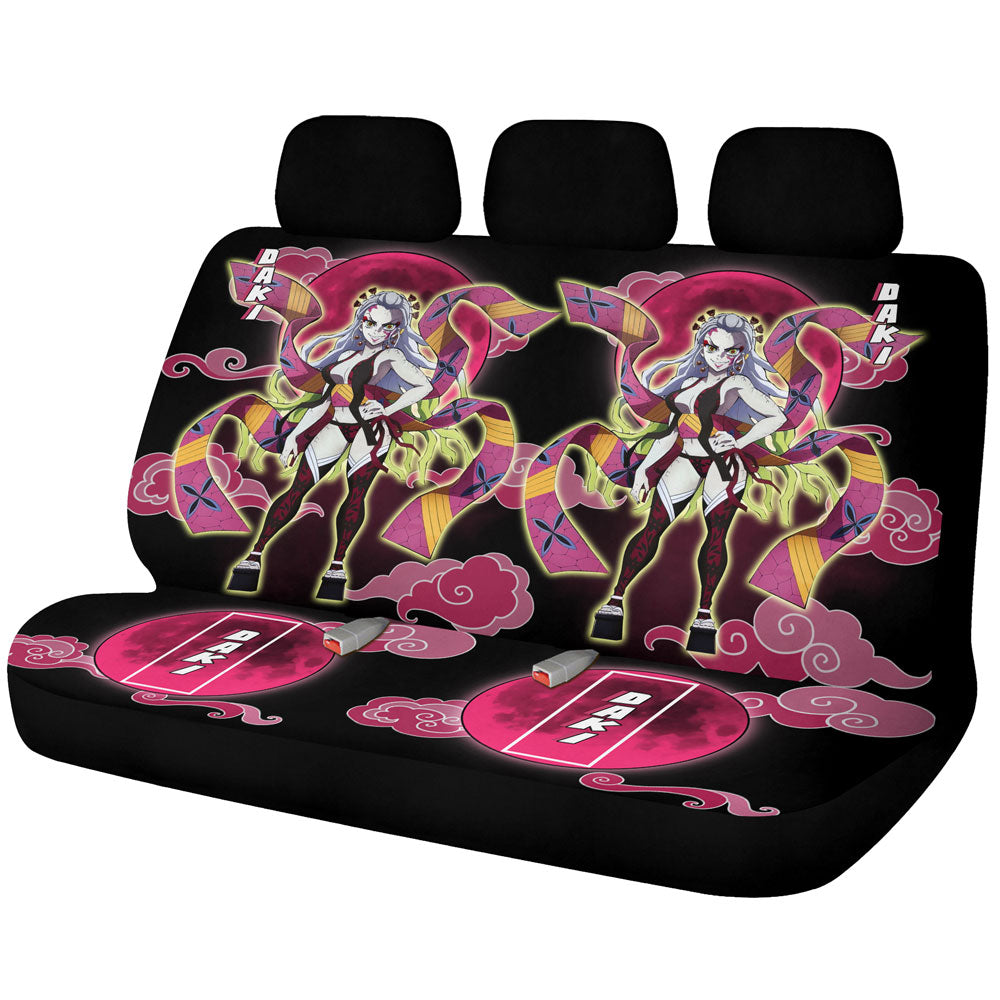 Daki Car Back Seat Covers Custom Demon Slayer For Anime Fans - Gearcarcover - 1