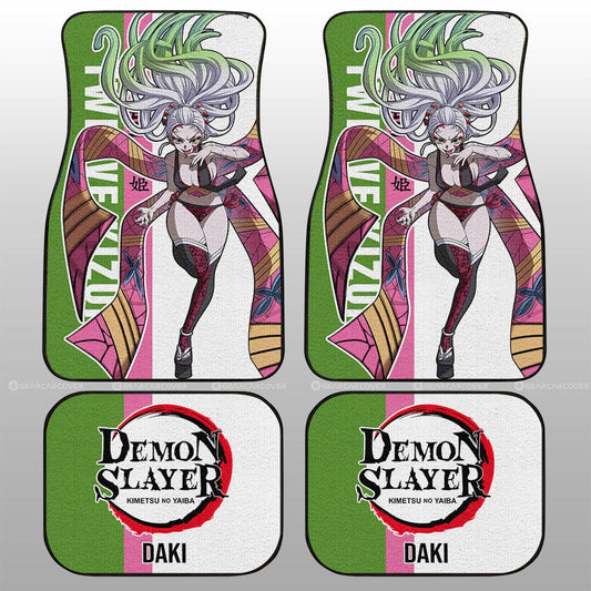 Daki Car Floor Mats Custom Demon Slayer Anime Car Accessories - Gearcarcover - 2