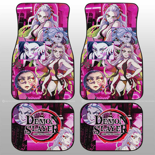 Daki Car Floor Mats Custom Demon Slayer Anime - Gearcarcover - 1