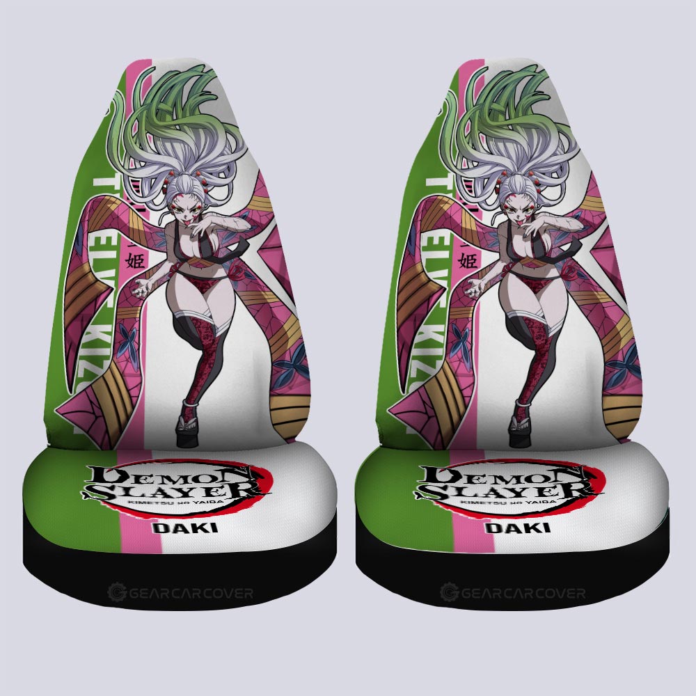 Daki Car Seat Covers Custom Demon Slayer Anime Car Accessories - Gearcarcover - 4