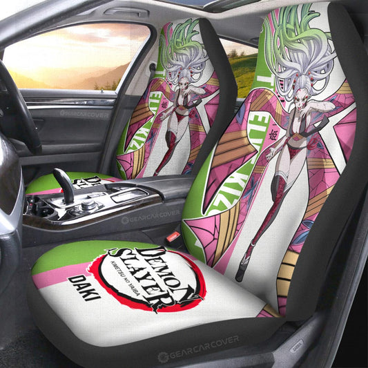 Daki Car Seat Covers Custom Demon Slayer Anime Car Accessories - Gearcarcover - 2