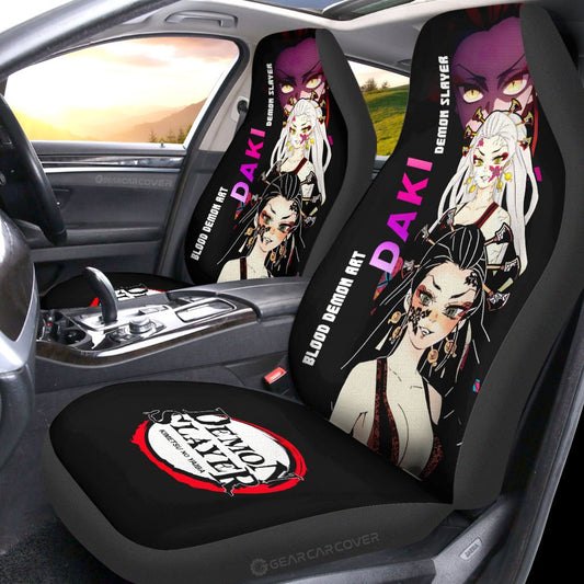Daki Car Seat Covers Custom Demon Slayer Anime - Gearcarcover - 2
