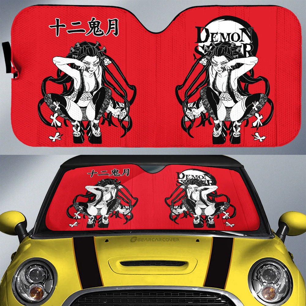 Daki Car Sunshade Custom Demon Slayer Anime Car Accessories Manga Style For Fans - Gearcarcover - 1